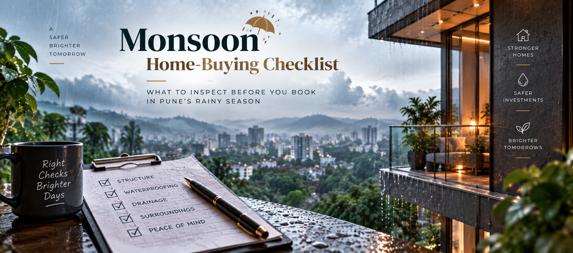 Monsoon Home-Buying Checklist: What to Inspect Before You Book in Pune's Rainy Season